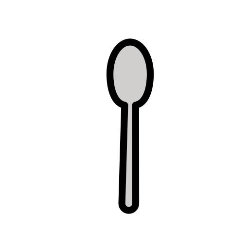 Cucchiaio as drawn by OpenMoji in 15.1