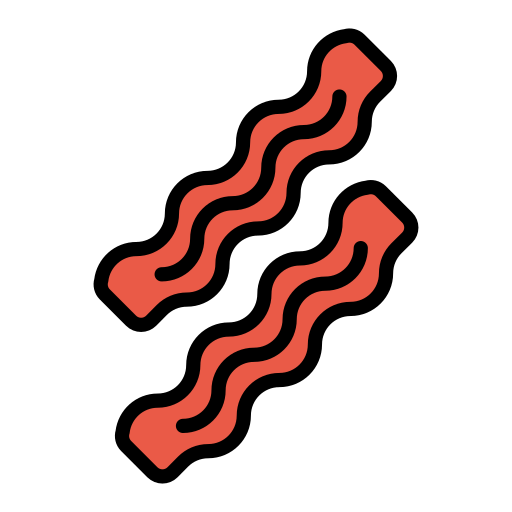 Bacon as drawn by OpenMoji in 15.1