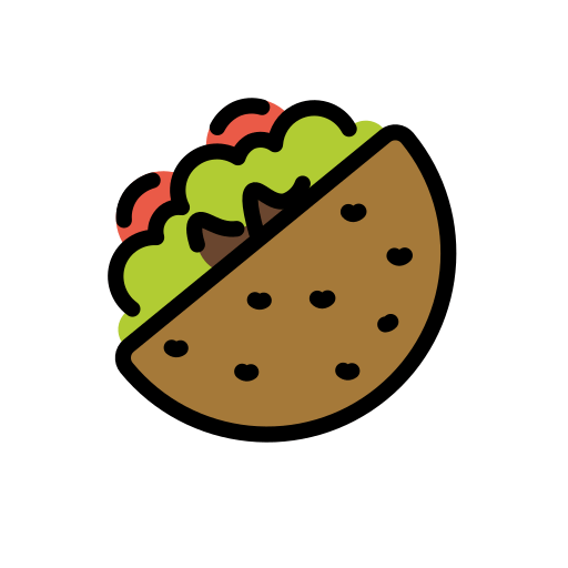 밀전병에 싼 요리 as drawn by OpenMoji in 15.1