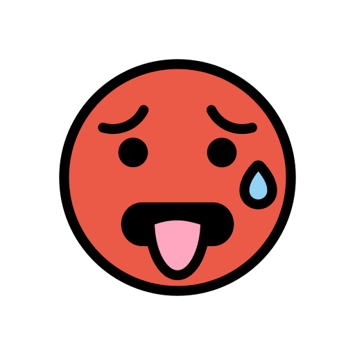 hot face — OpenMoji
