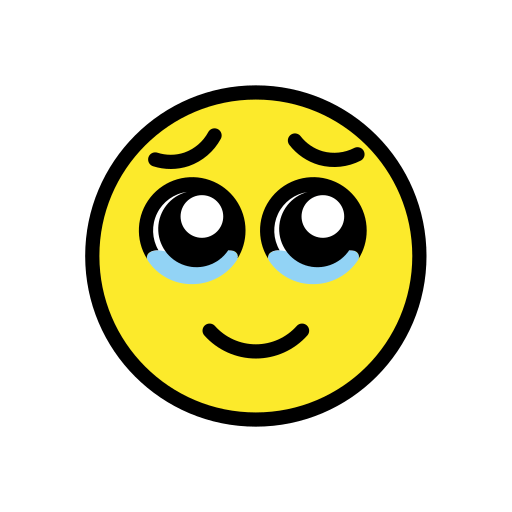 face holding back tears — OpenMoji