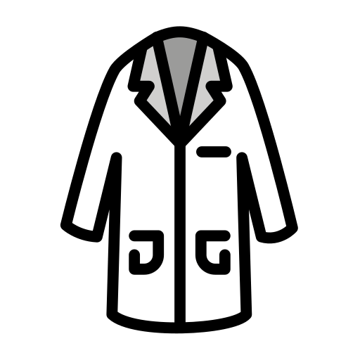 Lab Coat as drawn by OpenMoji in 15.1