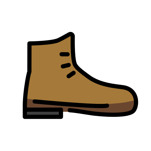 Hiking Boot as drawn by OpenMoji in 15.1