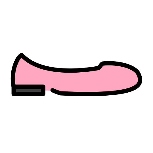 Flat Shoe as drawn by OpenMoji in 15.1