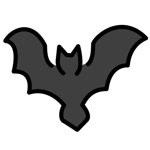 Bat as drawn by OpenMoji in 15.1