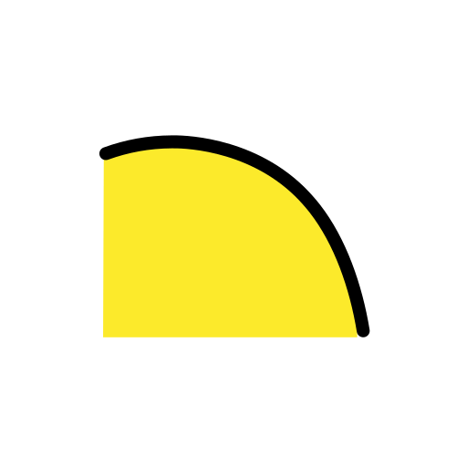 Bald as drawn by OpenMoji in 15.1