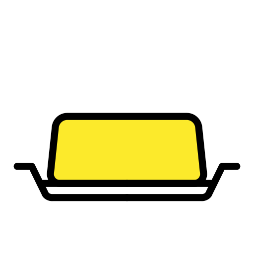 Butter as drawn by OpenMoji in 15.1