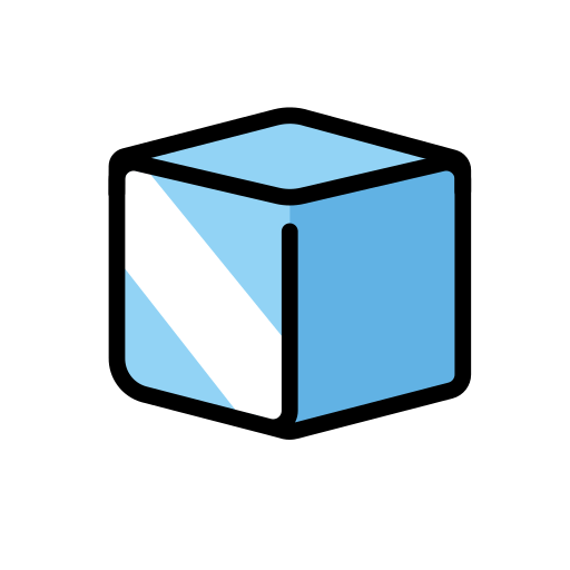 Ice as drawn by OpenMoji in 15.1