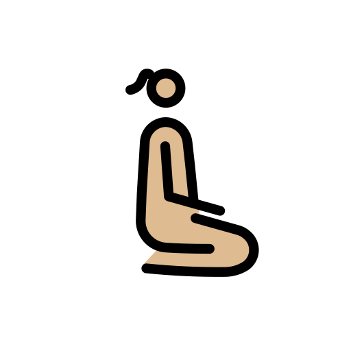 Woman Kneeling Facing Right: Medium-Light Skin Tone, the design in this release