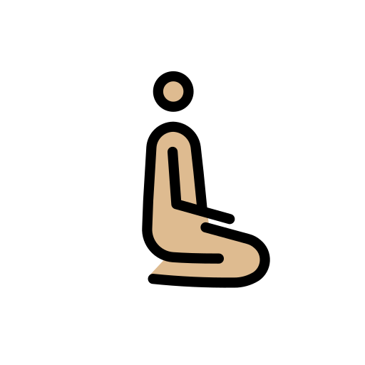 Man Kneeling Facing Right: Medium-Light Skin Tone, the design in this release