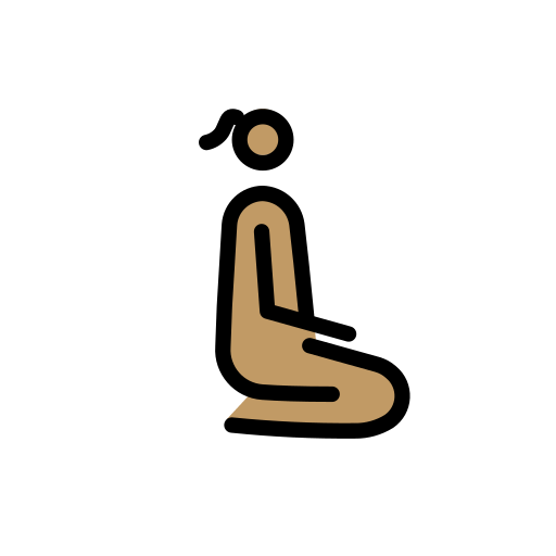 Woman Kneeling Facing Right: Medium Skin Tone, the design in this release