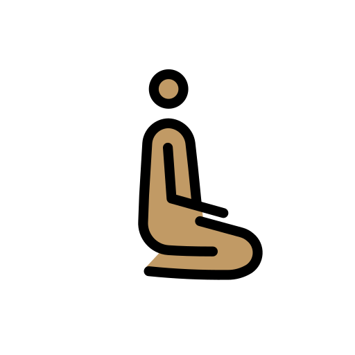 Person Kneeling Facing Right: Medium Skin Tone, the design in this release