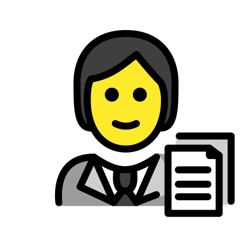 Office Worker as drawn by OpenMoji in 15.1