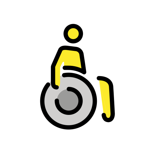 Person in Manual Wheelchair Facing Right, the design in this release
