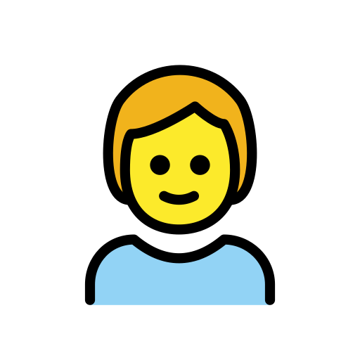 Child as drawn by OpenMoji in 15.1