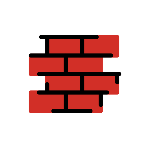 Brick as drawn by OpenMoji in 15.1