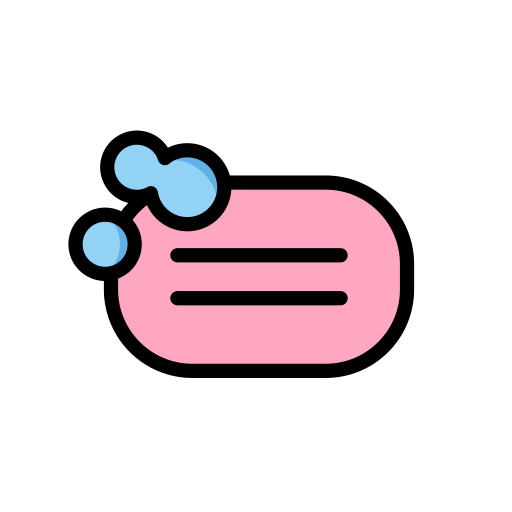 Soap as drawn by OpenMoji in 15.1