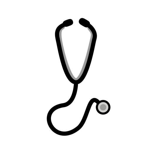 Stethoscope as drawn by OpenMoji in 15.1