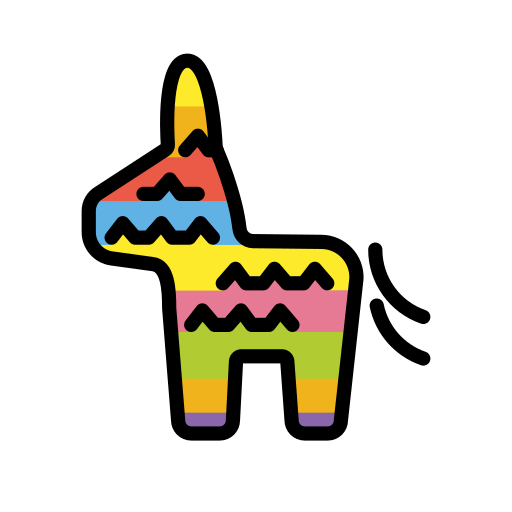 Piñata as drawn by OpenMoji in 15.1