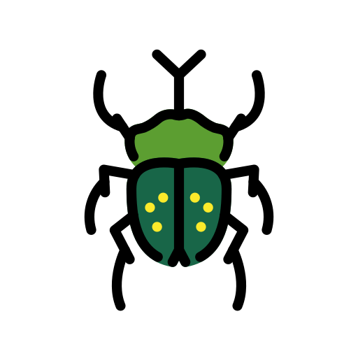 Beetle as drawn by OpenMoji in 15.1
