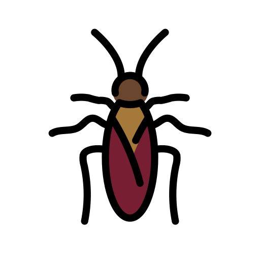 바퀴벌레 as drawn by OpenMoji in 15.1