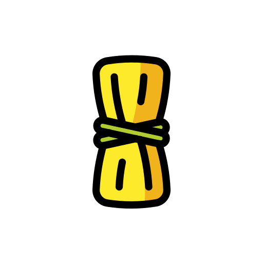 Tamale as drawn by OpenMoji in 15.1