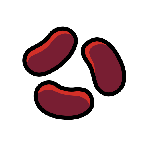 Beans as drawn by OpenMoji in 15.1