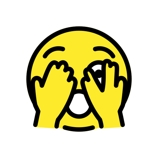 face with peeking eye — OpenMoji