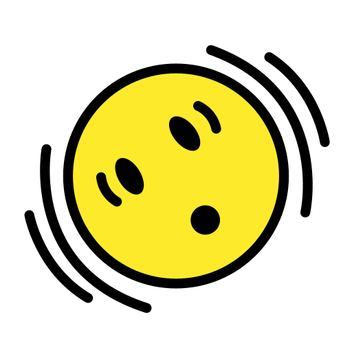 Shaking Face as drawn by OpenMoji in 15.1