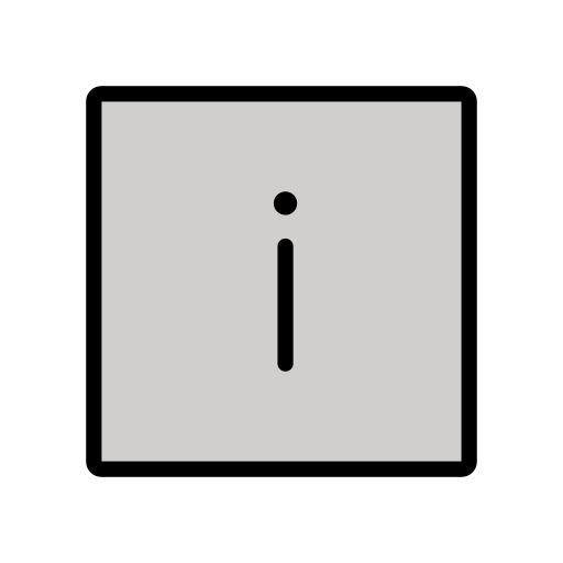 Punto Informazioni as drawn by OpenMoji in 15.1