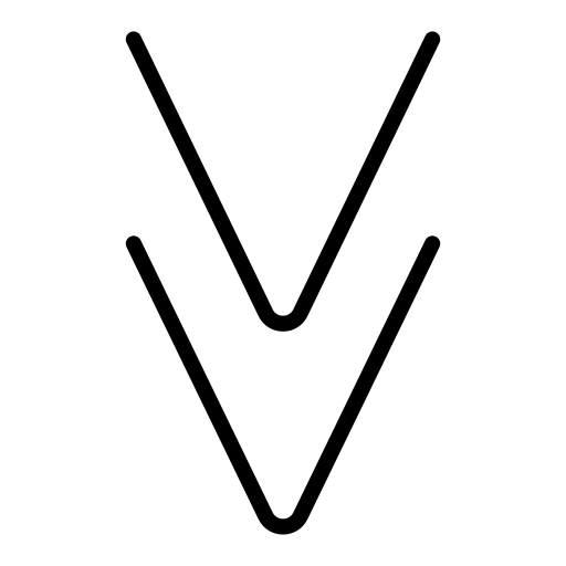 Doppelpfeile Nach Unten as drawn by OpenMoji in 15.1