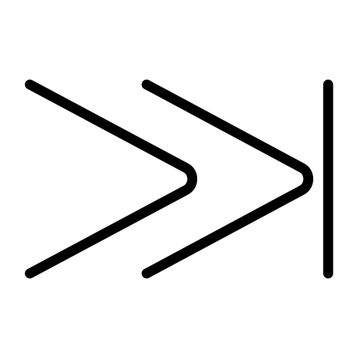 Next Track Button as drawn by OpenMoji in 15.1