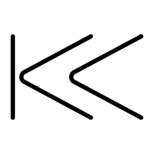 Last Track Button as drawn by OpenMoji in 15.1