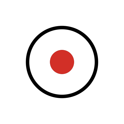 Record Button as drawn by OpenMoji in 15.1