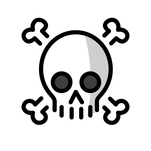 skull and crossbones — OpenMoji