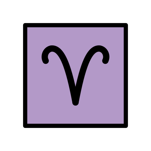 Aries as drawn by OpenMoji in 15.1