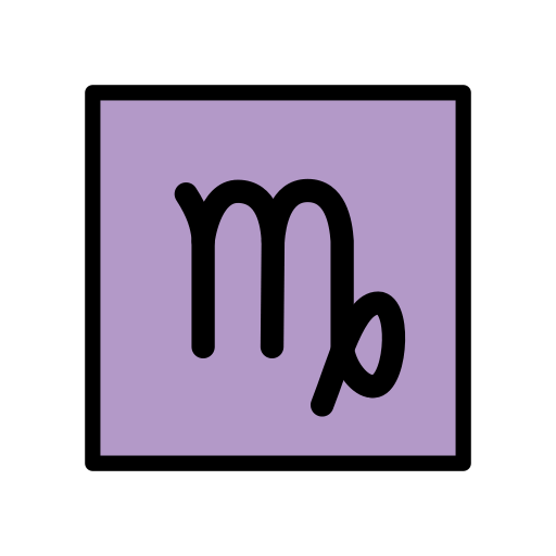 Virgo as drawn by OpenMoji in 15.1