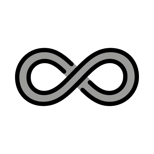 Simbolo Dell’infinito as drawn by OpenMoji in 15.1