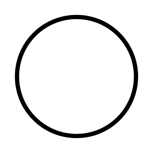 White Circle as drawn by OpenMoji in 15.1