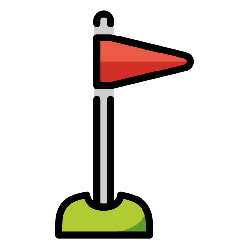 Flag in Hole as drawn by OpenMoji in 15.1