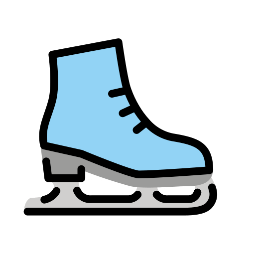 Ice Skate as drawn by OpenMoji in 15.1