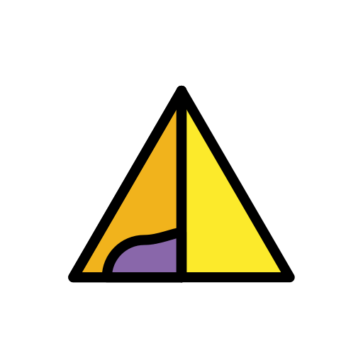 Tent as drawn by OpenMoji in 15.1