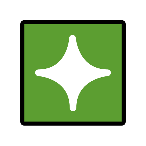 Sparkle as drawn by OpenMoji in 15.1