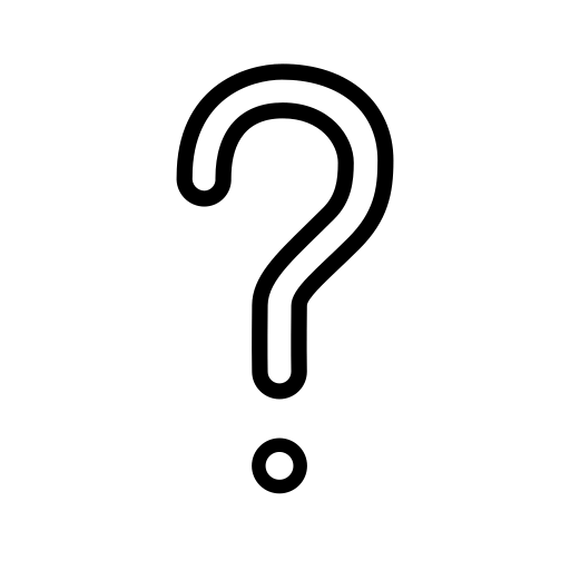 White Question Mark as drawn by OpenMoji in 15.1