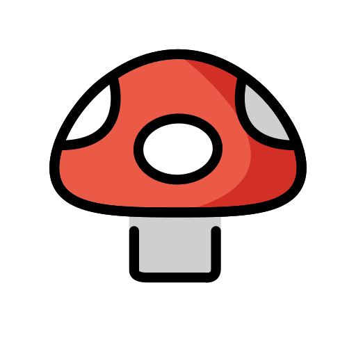 Fungo as drawn by OpenMoji in 16.0