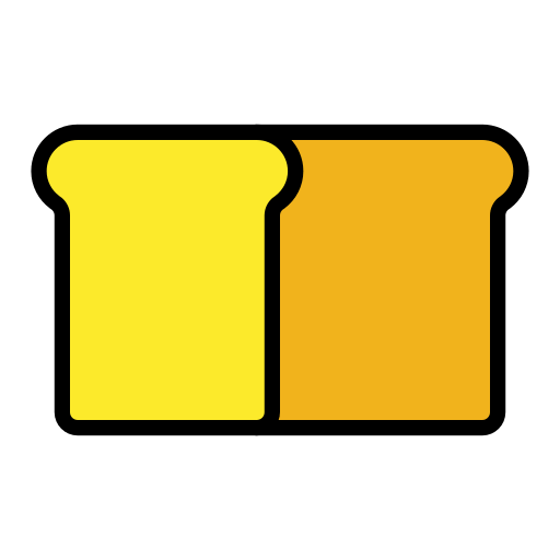 خبز as drawn by OpenMoji in 16.0
