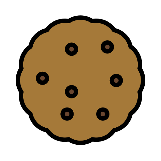 Cookie as drawn by OpenMoji in 16.0