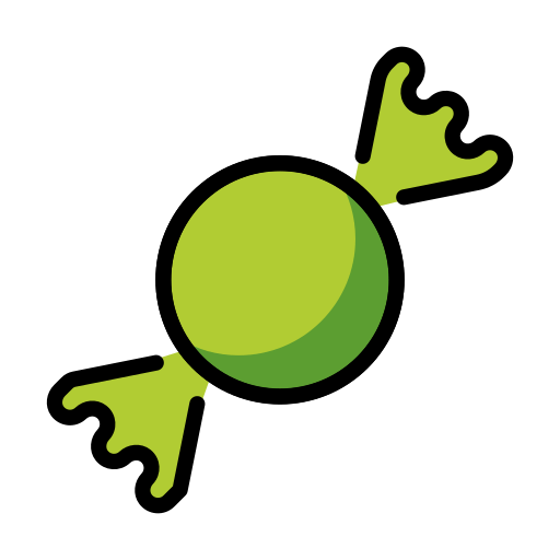 Candy as drawn by OpenMoji in 16.0