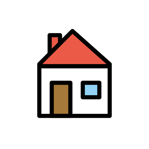 House as drawn by OpenMoji in 16.0