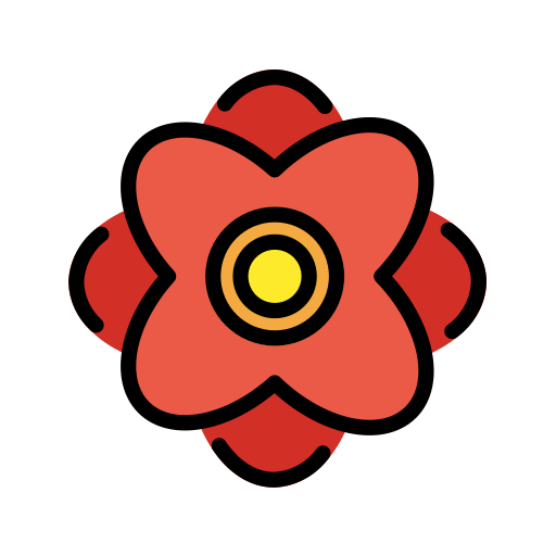 花飾り as drawn by OpenMoji in 16.0